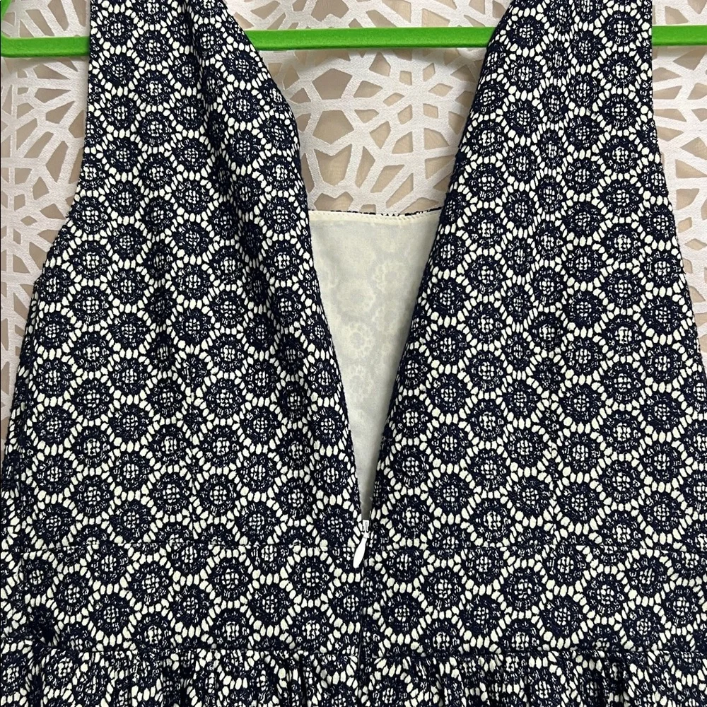 The Limited Navy and Cream Lace Dress